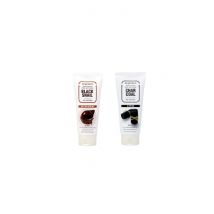 Jigott - Pure Clean Peel Off Pack No.Black Snail - 180ml (1ea) + Pure Clean Peel Off Pack No.Charcoal - 180ml (1ea) Set