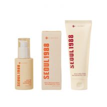 KSECRET - SEOUL 1988 Glow Serum : Niacinamide 15% + Yuja - 30ml (1ea) X Cream : Snail Mucin 93% + Rice - 100ml(1ea) Set