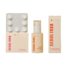 KSECRET - SEOUL 1988 Boosting Ball : Collagen 100% - 35mg x 7 (1ea) X Glow Serum : Niacinamide 15% + Yuja - 30ml (1ea) Set