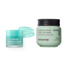 LANEIGE x innisfree - Mint Choco Mask Como Set (2ea)