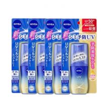 NIVEA Japan - UV Deep Protect & Care Milk Mist SPF50+ PA++++ - 60ml (4ea) Set