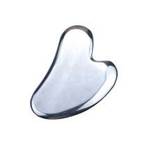 MissLady - Outil de massage Gua Sha pour planche à gratter (en forme de coeur) - 1pièce - Metallic