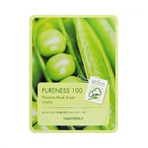 TONY MOLY - Pureness 100, Feuille de masque - Placenta - 1pièce