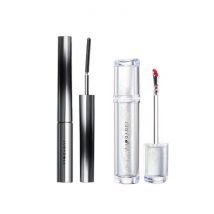 Judydoll - 3D Curling Eyelash Iron Mascara Curly - 2g - 01 Black (1ea) + Ice Watery Lip Gloss - 2.4g - 04 Sunset Black Tea...