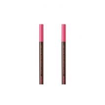 peripera - Ink Thin Thin Brush Liner - 0.5g - 002 Brown Film (2ea) Set