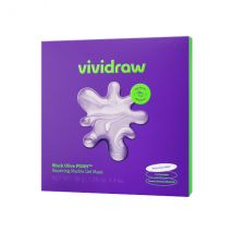 vividraw - Masque gel marbré réparateur Black Olive PDRN - 4pièces