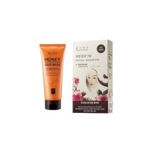 Daeng gi Meo Ri - Honey Intensive Hair Mask - 150ml + Medicinal Herb Hair Color - 120g - Dark Brown Set