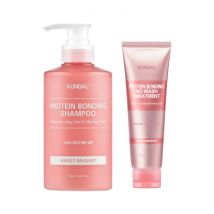 KUNDAL - Protein Bonding Shampoo 500ml + No Wash Treatment 130ml Set - Violet Muguet