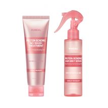 KUNDAL - Protein Bonding Care No Wash Treatment 130ml + Hair Mist 130ml Set - Violet Muguet