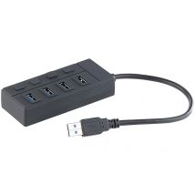 PX-2278-919 Hub USB 3.0 com 4 portas, comutáveis individualmente, até 5 Gbit/s