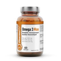 Kwasy Tłuszczowe Omega Pharmovit Omega 3 Max 60kaps