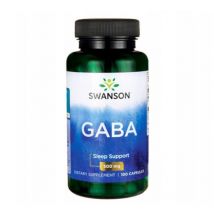 Adaptogeny Kwas Gamma-Aminomasłowy Swanson Gaba 500mg 100kaps