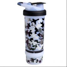 Akcesoria Shaker SMARTSHAKE Shaker Camo White 750ml Biały Moro