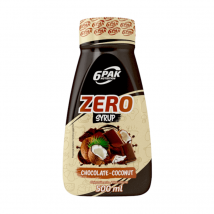 Sos bez kalorii Słodki 6PAK Zero Syrup 500ml Czekoladowo-Kokosowy