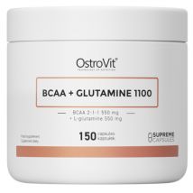 Aminokwasy BCAA + Glutamina OstroVit BCAA + Glutamine 1100mg 150kaps