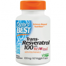 Zdrowe Serce Resweratrol Doctor's Best Trans-Resveratrol 100mg 60vkaps