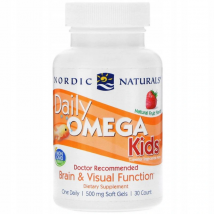 Kwasy Tłuszczowe dla Dzieci Nordic Naturals Daily Omega Kids 30softgels