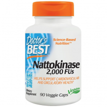 Zdrowe Serce Nattokinaza Doctor's Best Nattokinase 2000 FUs 90vkaps