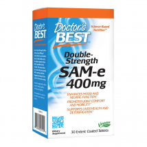 Pamięć i Koncentracja S-adenozylo L-metionina Doctor's Best SAM-e 400mg Double Strenght