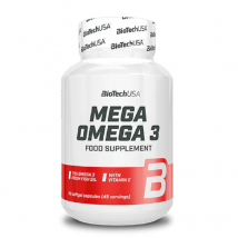 Kwasy Tłuszczowe Omega BioTechUSA Mega Omega 3 90kaps