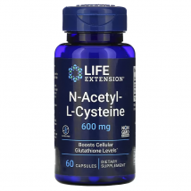 Aminokwasy N-acetyl-L-cysteina Life Extension N-Acetyl-L-Cysteine 600mg 60kaps