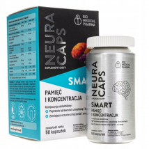 Pamięć i Koncentracja Kompleks Bio Medical Pharma NeuroCaps Smart 50kaps