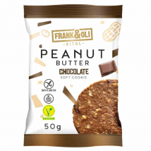 Zdrowa Żywność Ciastka Frank&Oli Soft Cookie Peanut Butter Chocolate 50g