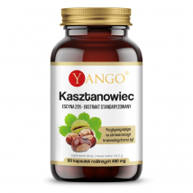 Serce i Układ Krążenia Kasztanowiec Pospolity Yango Kasztanowiec Ekstrakt 20% Escyny 60vkaps