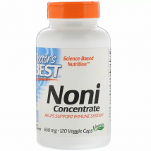 Antyoksydanty Owoc Noni Doctor's Best Noni Concentrate 650mg 120vkaps