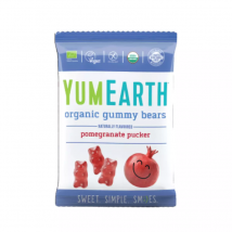 Zdrowa Żywność Żelki YumEarth Żelki Miśki Owoc Granatu EKO (Gummy Bears) 50g