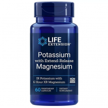 Minerały Magnez + Potas Life Extension Potassium + Extended Relese Magnesium 60vkaps