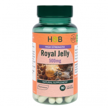 Wsparcie Odporności Mleczko Pszczele Holland&Barrett High Strength Royal Jelly 500mg 90kaps