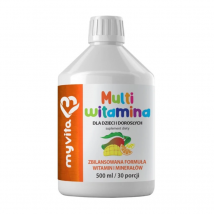 Witaminy i Minerały dla Dzieci MyVita Multiwitamina Liquid Dla dzieci i dorosłych 500ml