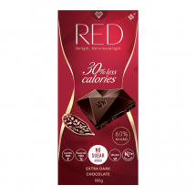 Zdrowa Żywność Czekolada bez Cukru RED Delight Ciemna Czekolada bez Dodatku Cukru 60% Kakao 100g