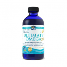 Kwasy Tłuszczowe Omega + D Nordic Naturals Ultimate Omega Xtra 237ml Cytrynowy