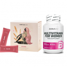 Zestaw Walentynkowy Pokochaj Włosy Health Labs Care ShineMe 30sasz+ BioTechUSA Multivitamin for Women 60tab