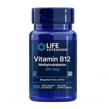 Witaminy B12 Life Extension Life Extension b12 Methylcobalamin 500mcg Pastylki Do Ssania
