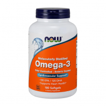 Kwasy Tłuszczowe NOW Omega 3 1000mg 180softgel Odor Controlled