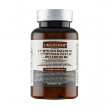 Witaminy i Minerały Kompleks Singularis Cytrynian Magnezu + Potas B6 120tab