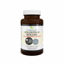 Wsparcie Odporności Kolostrum MEDVERITA Colostrum wołowe 40% immunoglobulin 50kaps