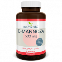Trawienie Mannoza Medverita D-mannoza 500mg 100kaps