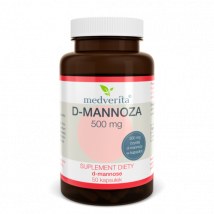 Trawienie Mannoza Medverita D-mannoza 500mg 50kaps