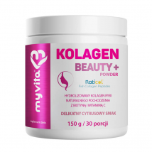 Wsparcie Włosów, Skóry, Paznokci Kompleks MyVita Kolagen Beauty proszek 150g