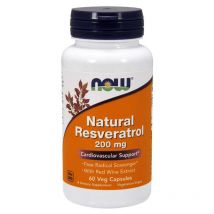 Zdrowe Serce Resweratrol Now Foods Natural Resveratrol 200 mg 60vkaps