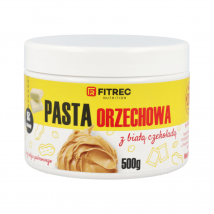 Zdrowa Żywność Pasta Orzechowa FITREC Pasta Orzechowa Biała Czekolada 500g