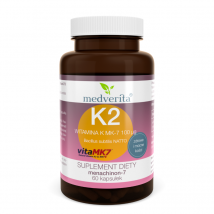 Witaminy Witamina K MEDVERITA Witamina K2 MK-7 100 ug 60kaps