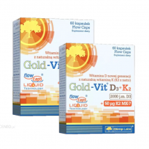 Wielopak 2x Olimp Gold VIT D3 2000IU + K2 60kaps