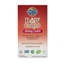 Zdrowe Serce Koenzym Q10 Garden Of Life Raw CoQ10 200mg 60vkaps