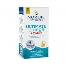 Kwasy Tłuszczowe Omega Nordic Naturals Ultimate Omega CoCq10 1280 120softgels