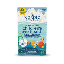 Oczy i Wzrok Kompleks Nordic Naturals Children's eye health 30chewables Truskawka